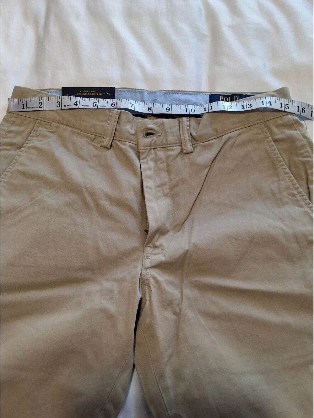 Polo Ralph Lauren Stretch Slim Fit Chino Shorts in Khaki Size 30